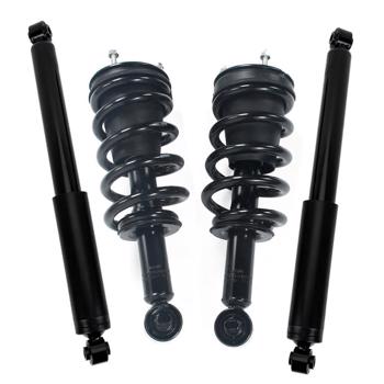 2 Front Complete Struts 2 Rear Shocks For 2007 - 2013 Silverado Sierra 1500 4WD