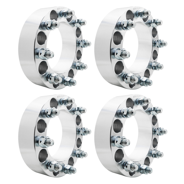 4PC 2" 8x165.1 Wheel Spacers Adapters 9/16" Studs for Dodge Ram 2500 3500 Dually