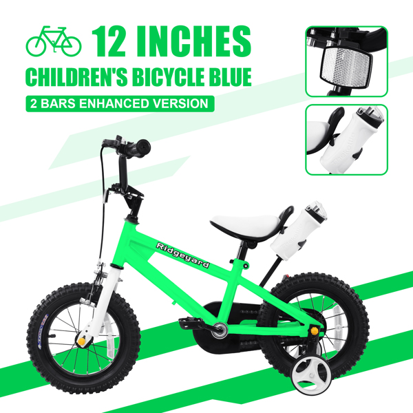 Ridgeyard 12 inch children's bicycle with training wheels kids ike XMAS