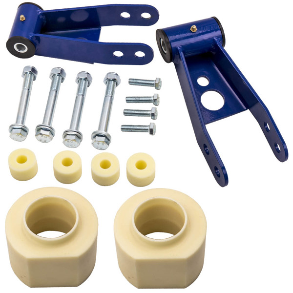 Level Lift Kit Front 3'' Rear 2'' Shackle for Jeep Cherokee XJ 4X4 4WD 1984-2001