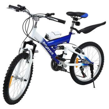 Ridgeyard Children\\'s Mountain Bike 20 Inch 21 Gear With 500cc Kettle For Children 7-12 Years (Blue)