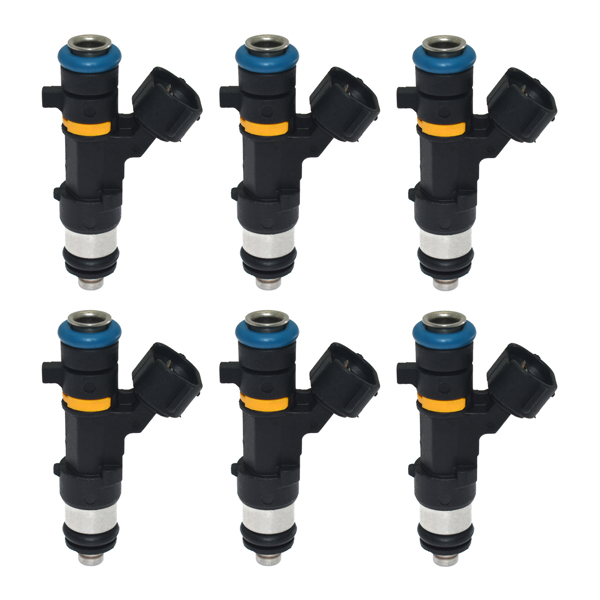 Set of 6 Fuel Injectors Compatible with Nissa-n Murano 350Z Infinit-i G35 FX35 M35 V6 3.5L 0280158042P6