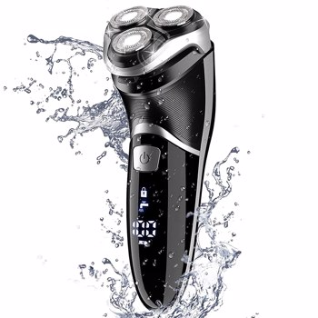 MAX-T razor men electric razor with precision trimmer, electric razor wet and dry razor electric razor with IPX7 & LED energy display, travel lock, 120 min running time