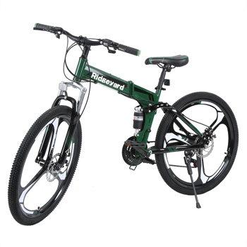 26\\" Mountain Bike 26 Inch Wheel Disc Brake 21 Speed Youth Cycling Cool Racing Folding Bicycle Adults Pocket MTB