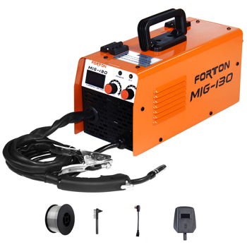Forton MIG130 110V Current Adjustable Portable Household Mini Electric Welding Machine Digital Soldering Equipment with LED Display