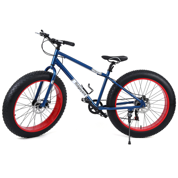 Ridgeyard Snow Bike 26”x4” Road/Beach 7 Speed Bicicleta BMX Fat Tire Wheel Fatbike Disc Brake 26 Inch MTB Mountain Bicycle ATV