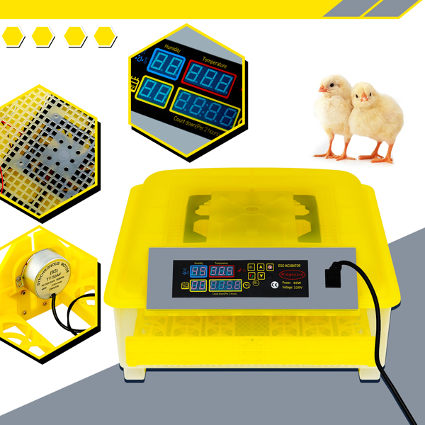 48 Eggs Incubator Automatic Egg LED Digital Turning Chicken Incubator Chicken Duck Poultry