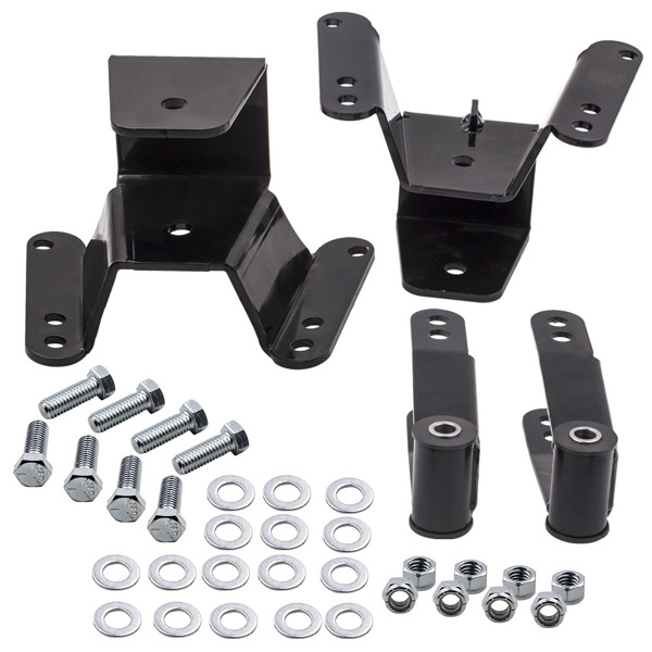 4" Rear Drop Lowering Kit Hanger Shackle fit for Chevy for GMC C10 1973-87 2WD