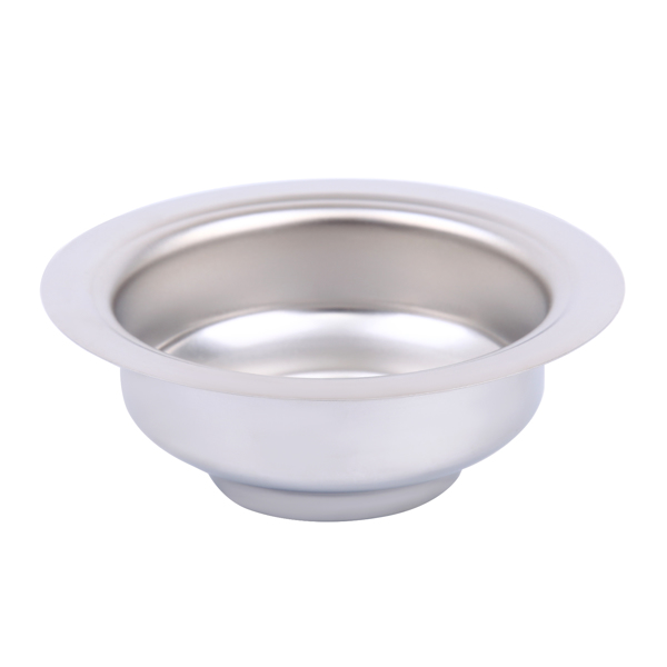 Round Kitchen Sink, Stainless Steel Basin Wash Basin Hand Wash Water Bowl with Drain Pipe for Bathroom Laundry Camper Vans