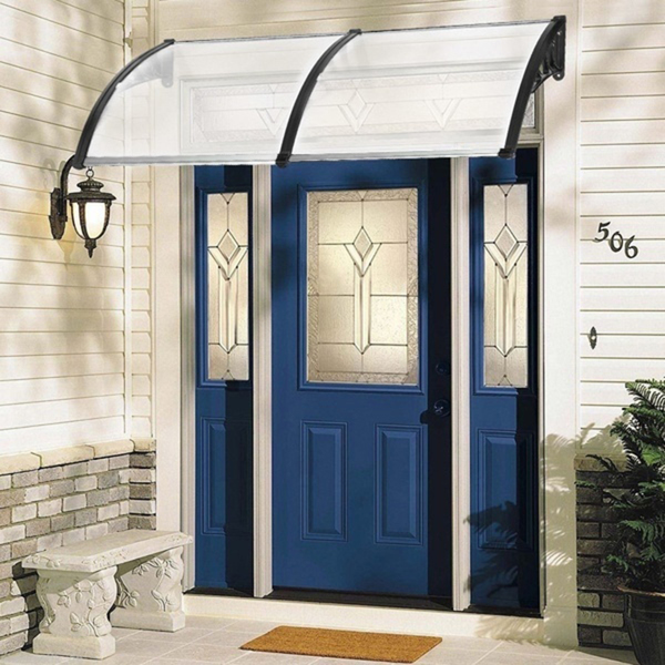 190 x 95 Household Application Door & Window Awnings Canopy Black Holder