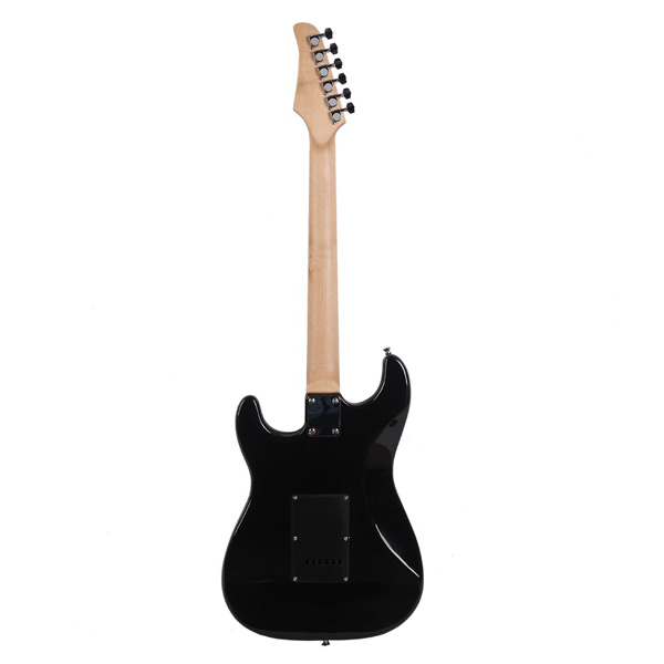 [Do Not Sell on Amazon]Glarry GST Stylish Electric Guitar Kit with Black Pickguard Black