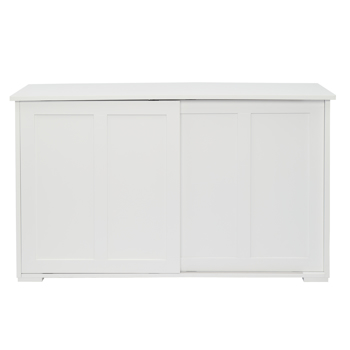 FCH Double Sliding Door Sideboard Porch Cabinet White
