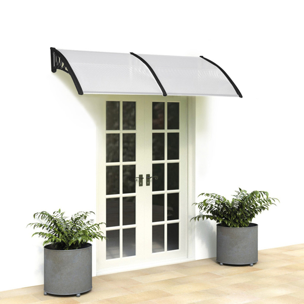 190 x 95 Household Application Door & Window Awnings Canopy Black Holder