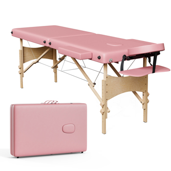 Portable Massage Table Tattoo Bed Facial Chair Foldable Adjustable wIth Storage Bag