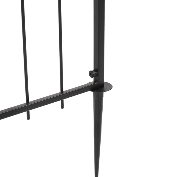 黑色 铁艺 铁拱门 206*41*208cm 平顶 庭院 欧洲-8