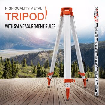 1.65M Aluminum Tripod Stand Steady For laser level Survey Levelling Construction