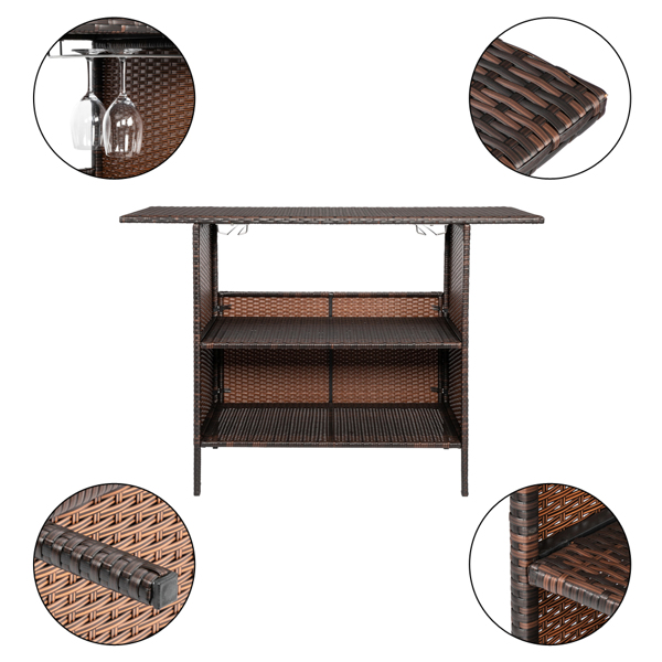 Modern Stylish And Beautiful Bar Table Brown Gradient
