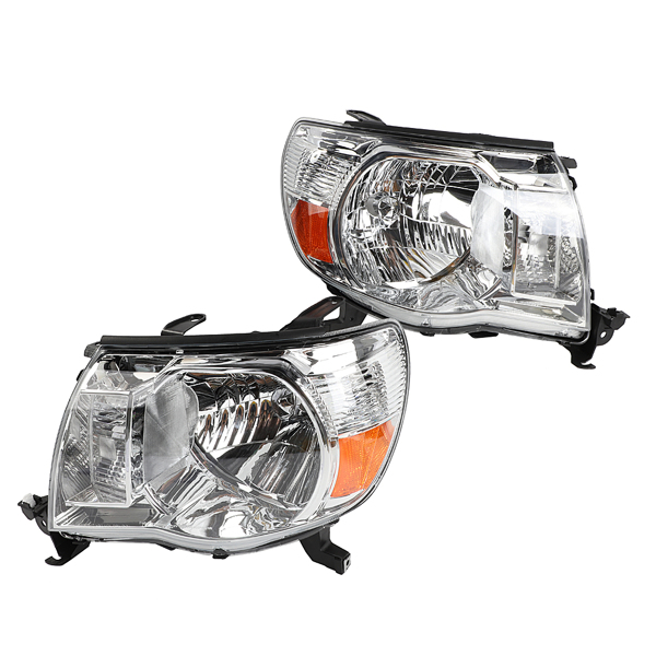2pcs Front Left Right Car Headlights for Toyota Tacoma 2005-11 Headlight without Sport Package