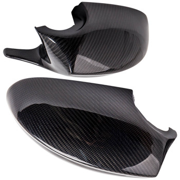 Carbon Fiber Side Mirror Cover Cap Replacement for BMW E90 E93 PRE-LCI