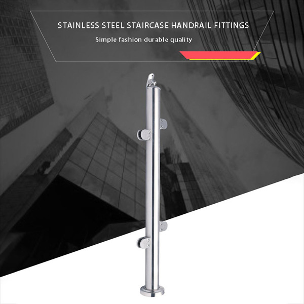 85cm Stainless Steel Balustrade Railing Posts Grade Glass Clamps Fencing Post 