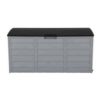 75gal 260L Outdoor Garden Plastic Storage Deck <b style=\\'color:red\\'>Box</b> Chest Tools Cushions Toys Lockable Seat