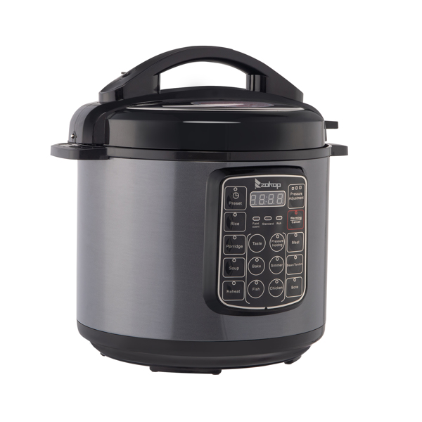 1000W Push-button stainless steel electric pressure cooker 13 in 1 cooking mode, Stainless steel color