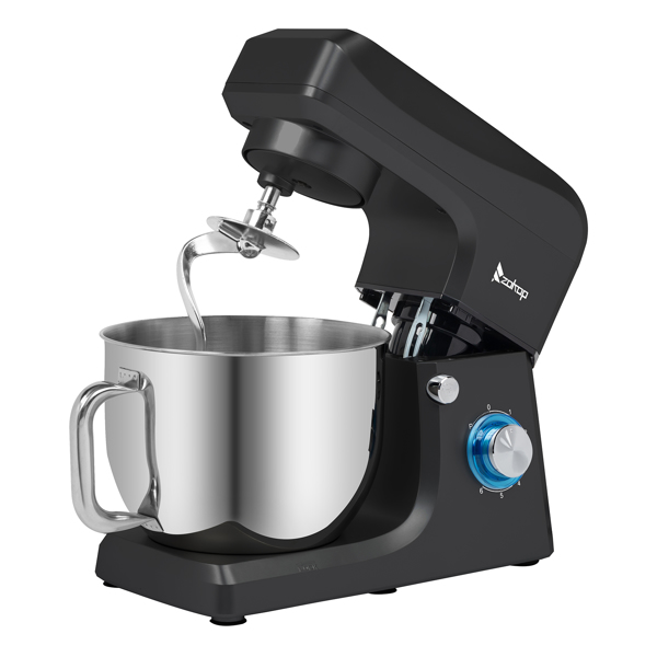 SM-1511X 欧规 7L 厨师机 230.00V 660.00W 搅拌锅不带手柄 不锈钢ABS 黑色注塑 揉面打浆打蛋打奶油-4