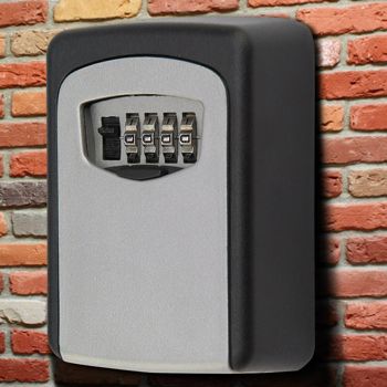 Outdoor Security Wall Mounted Key Safe Box Code Secure Lock Storage 4 Digit 