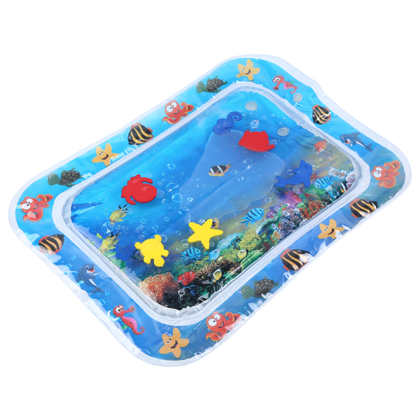 Inflatable Tummy Time Premium Water mat Infants and Toddlers is The Perfect Fun time Play Activity Center Your Baby's Stimulation Growth 