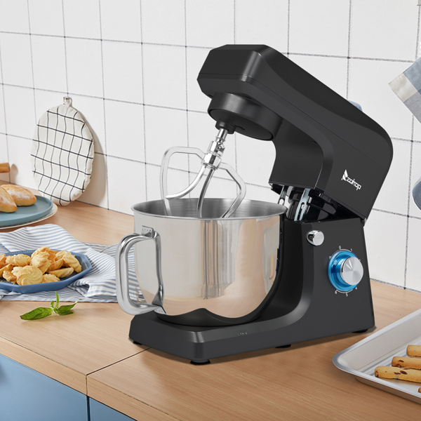 SM-1511X 欧规 7L 厨师机 230.00V 660.00W 搅拌锅不带手柄 不锈钢ABS 黑色注塑 揉面打浆打蛋打奶油-7