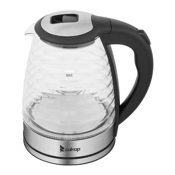 American Standard HD-1858L 1.8L 110V 1100W  Electric Kettle Stainless Steel High Quality Borosilicate Glass Seven Colors Of Lights