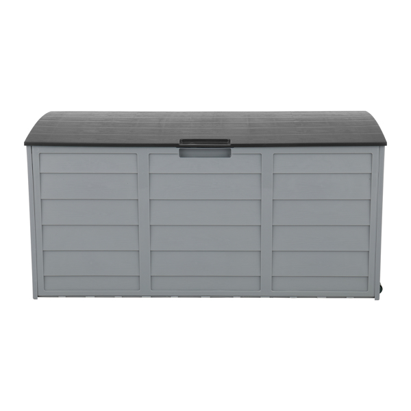 75gal 260L Outdoor Garden Plastic Storage Deck Box Chest Tools Cushions Toys Lockable Seat