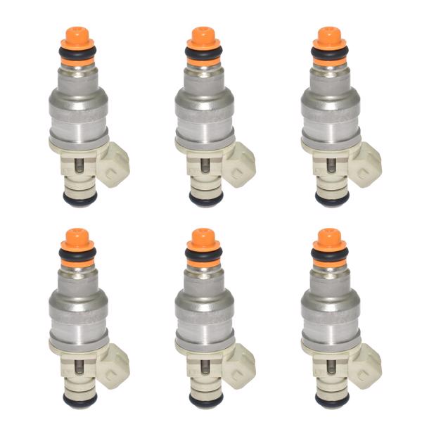 6pcs Fuel Injectors Compatible for Ford 2.3 2.9 3.0 3.8 4.9 5.0 0280150710 F47E-A2E