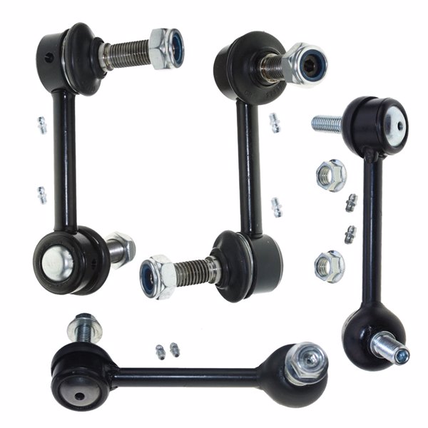 4pcs Stabilizer Sway Bar Links for 2004-2007 Rainer/Trailblazer/Envoy Front and Rear Stabalizer Sway