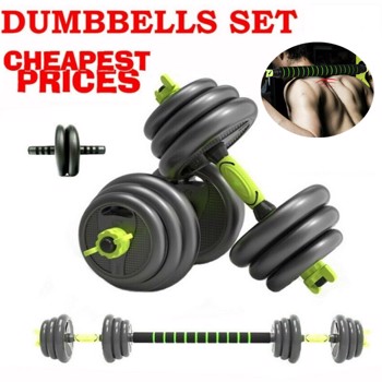 20KG Dumbbells Set Weights Adjustable Dumbbell Bars Gym Fitness Weight Training