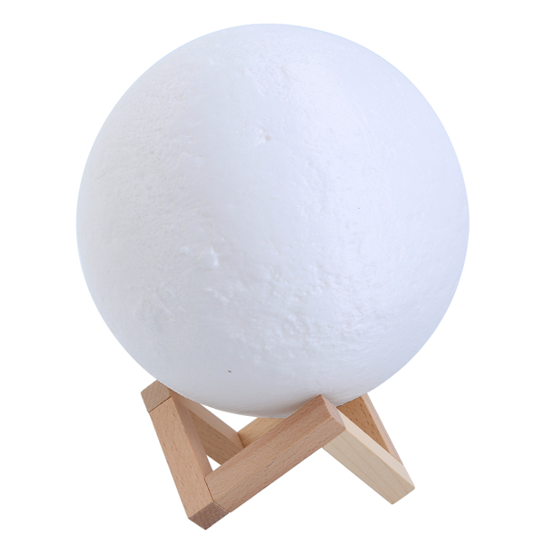 3D USB LED Night Lunar Light Printing Moon Lamp Moonlight Touch 3 Color Changing