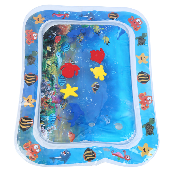 Inflatable Tummy Time Premium Water mat Infants and Toddlers is The Perfect Fun time Play Activity Center Your Baby's Stimulation Growth 