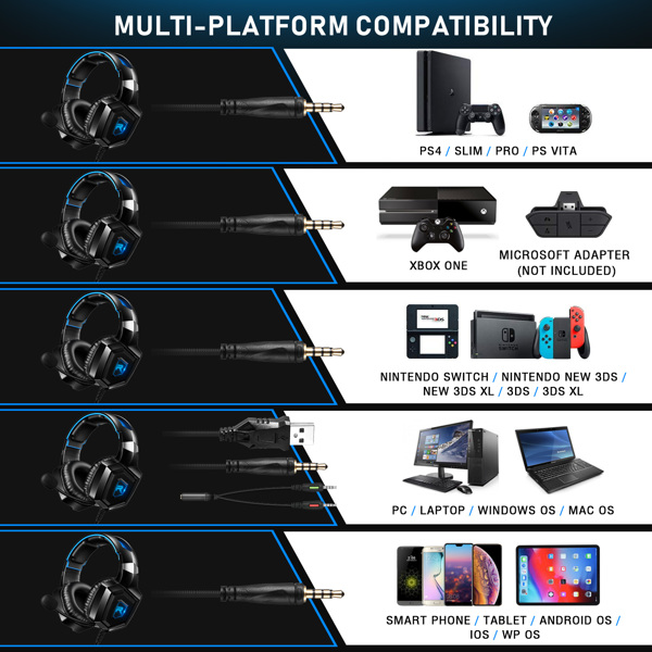 Gaming Headphones with Mic for Computer Headset Mic with Noise Cancelling Headphones with Microphone Headset(Shipment from FBA)