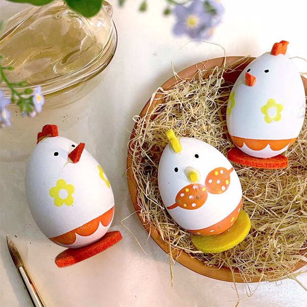 Easter Eggs Handmade Eggs of Rabbit & Chicken for Toddler, Easter Basket Stuffers for Decorations Party Favor