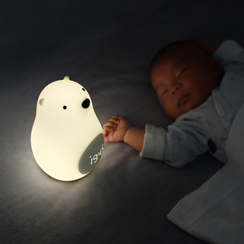 Silica Gel Led Small Night Light Usb Charging Cute Bear Patted Light for Children Wake Up Light Sleep Light