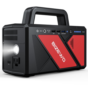 Portable Power Station, Outdoor Generator 22520mAh Real Native 250Wh Backup Lithium Battery, BIZEWO Rechargeable Battery Backup Pack with AC Outlet/ DC Ports/ USB Ports(Shipment from FBA)
