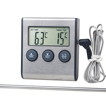 Digital Probe Oven & Meat Thermometer Timer for BBQ Grill Meat Food Cooking