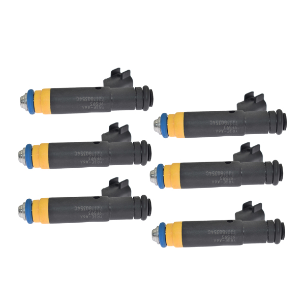6Pcs Fuel Injector for Ford F-150 4.2L 2002-2003 for Mustang 3.8L 1999-2001 F-150 Heritage 4.2L 2004 YR3E-A6A