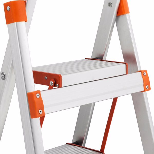 2 Step Ladder Aluminum Foldable Portable Step Stool with 330 lb. Capacity, Step Stool Ladder for Home