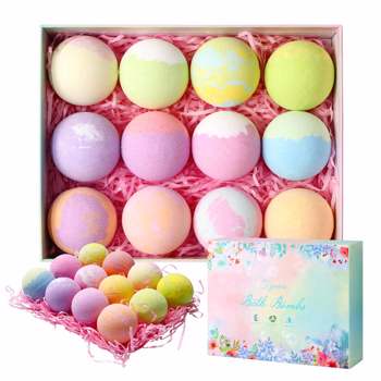 Bath Bomb Gift Set Ladies Bath Bomb Pure Natural Essential Oil Spa Bubble Cake to Relieve Stress Keep Skin Moisturized Suitable for Children\\'s Mothers