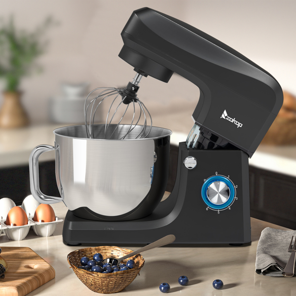 SM-1511X 欧规 7L 厨师机 230.00V 660.00W 搅拌锅不带手柄 不锈钢ABS 黑色注塑 揉面打浆打蛋打奶油-1