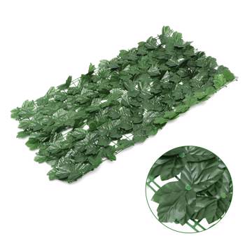 1M Artificial Ivy Leaf Hedge Garden Fence Roll Privacy Screen Balcony Wall Cover