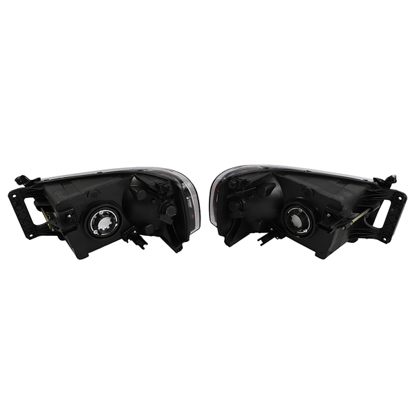 2pcs Front Left Right Headlights for Dodge Ram 1500 2500 3500 2002-2005 Black