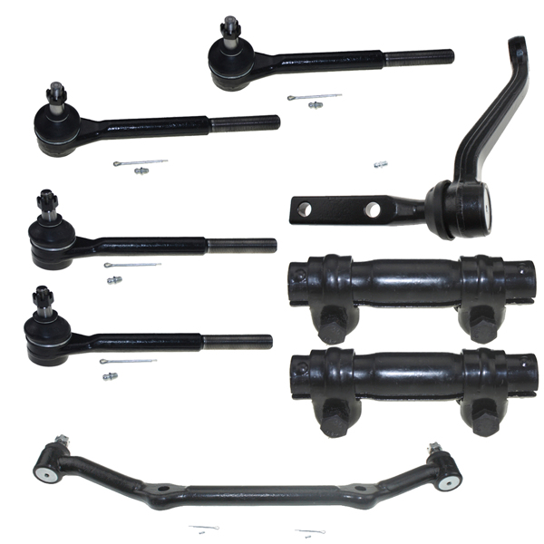 8pcs Tie Rod Ends and Front Idler Arm Kit for Blazer S10 S15 Jimmy Sonoma 2WD 