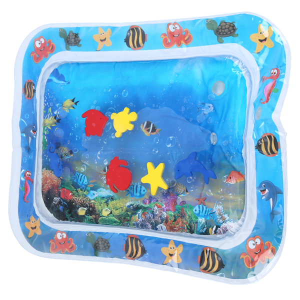 Inflatable Tummy Time Premium Water mat Infants and Toddlers is The Perfect Fun time Play Activity Center Your Baby's Stimulation Growth 